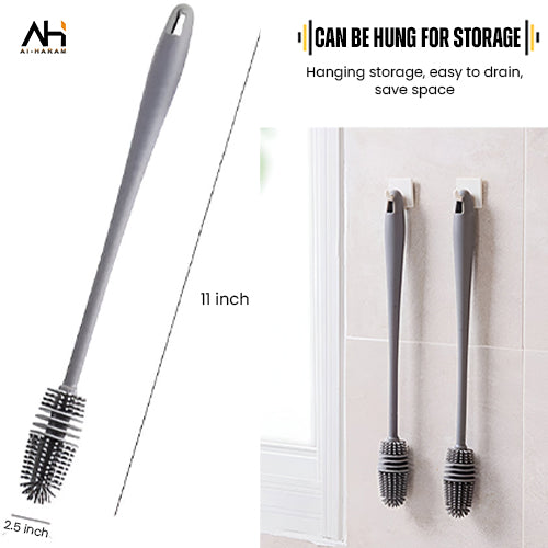 Silicone Bottle & jug Brush Long Handle