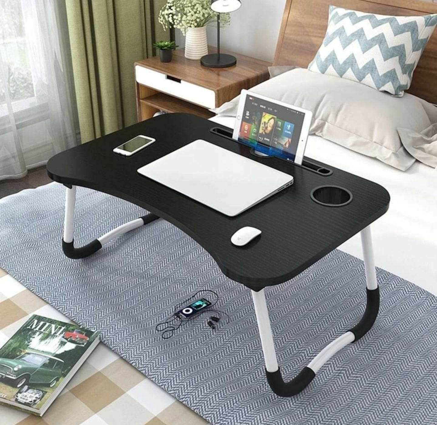 Laptop Foldable Desk Study Table Multipurpose.