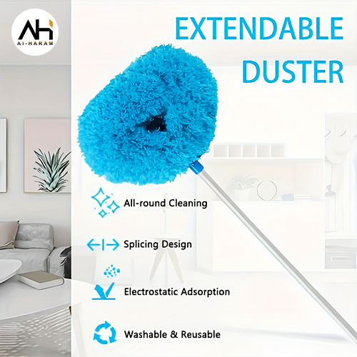 Ceiling-Fan Cleaner Duster with Extension Microfiber Washable