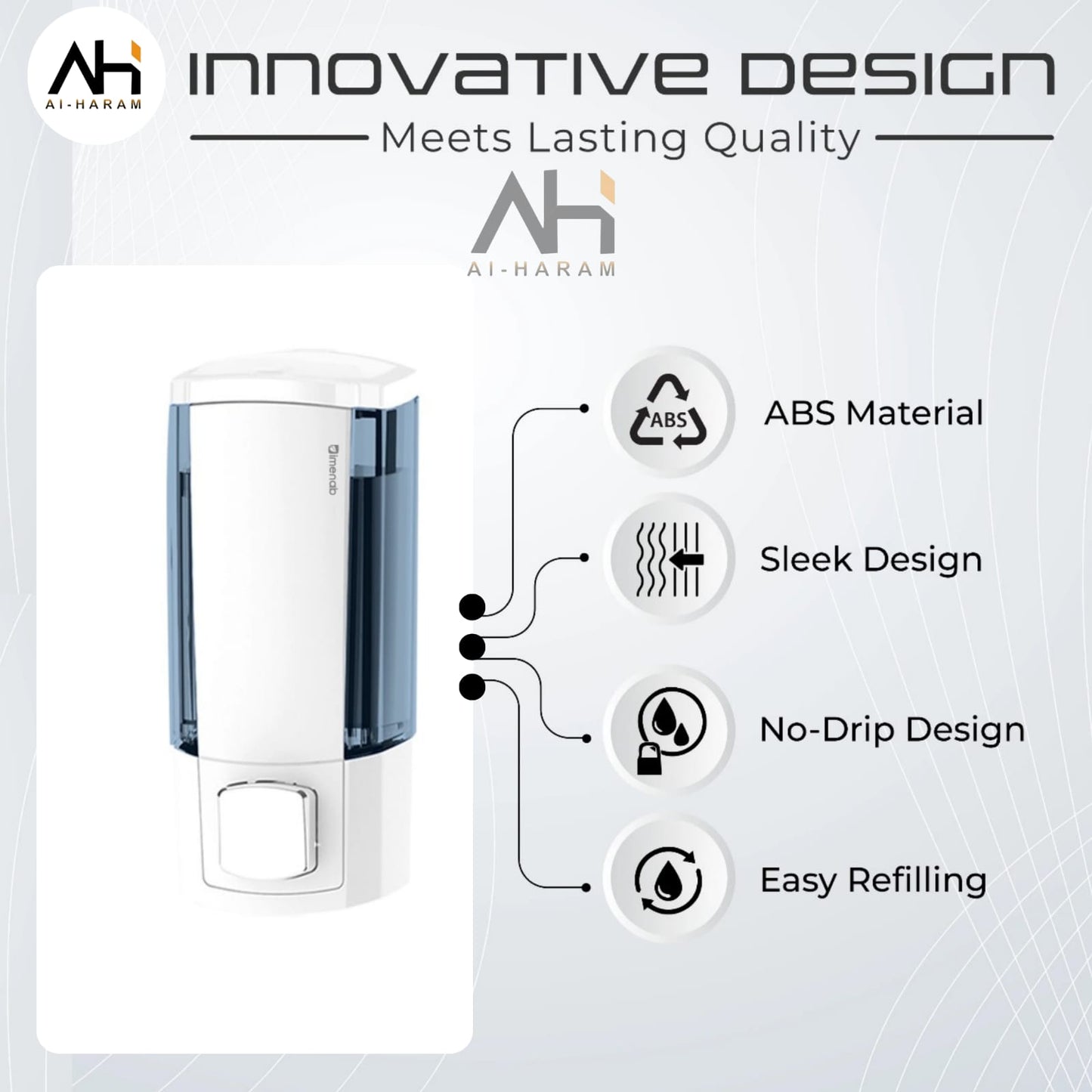 Wall-mounted Liquid Soap Dispenser - Gloria