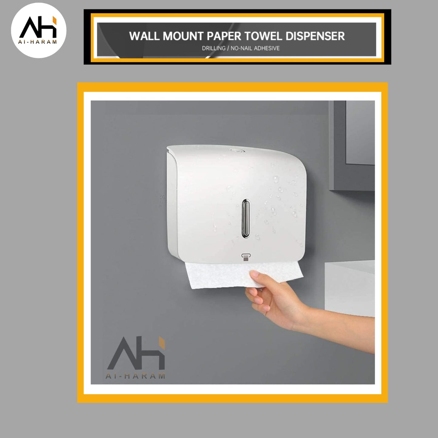 Wall-mounted Tissue Dispenser - Multipurpose - Toilet & Kitchen