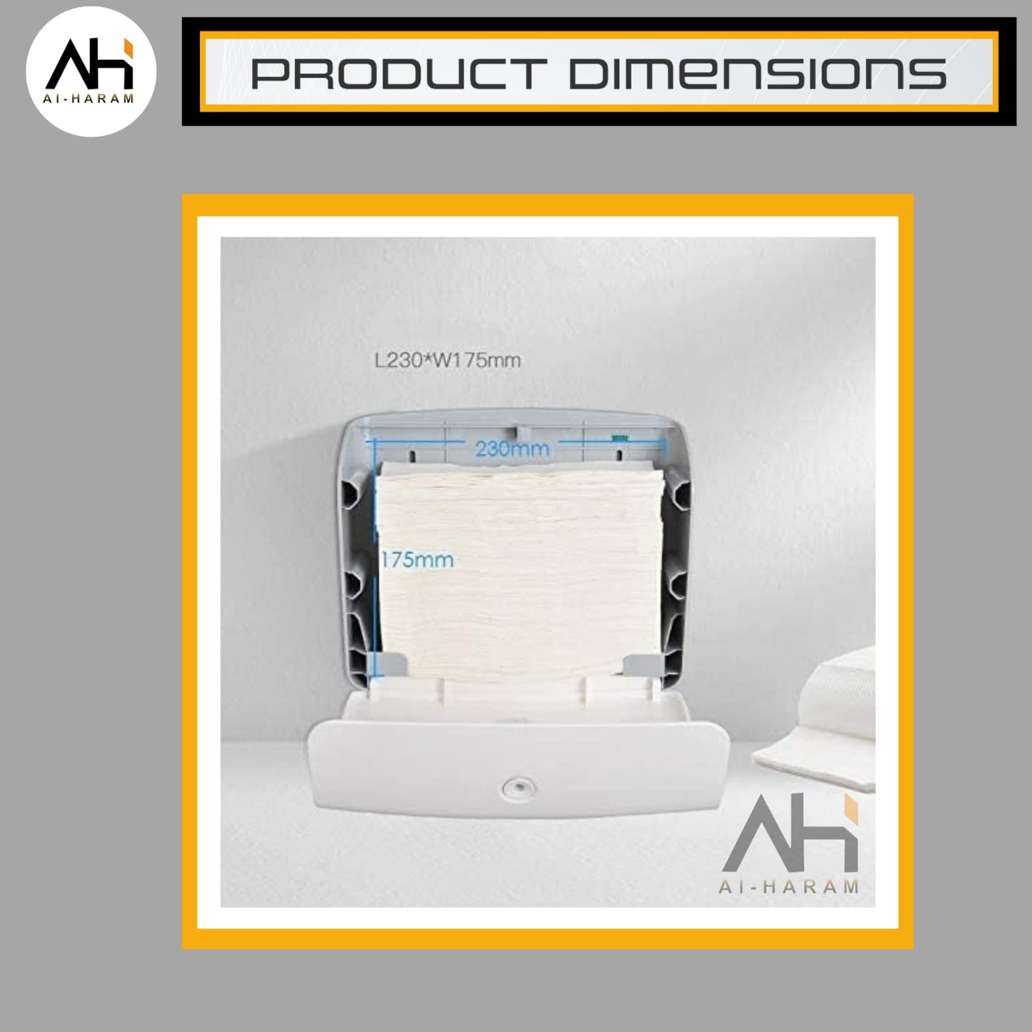 Wall-mounted Tissue Dispenser - Multipurpose - Toilet & Kitchen