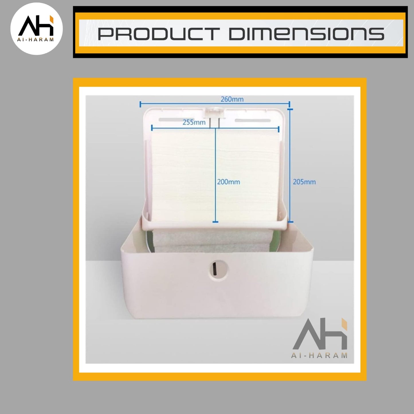 Wall-mounted Tissue Dispenser - Multipurpose - Toilet & Kitchen
