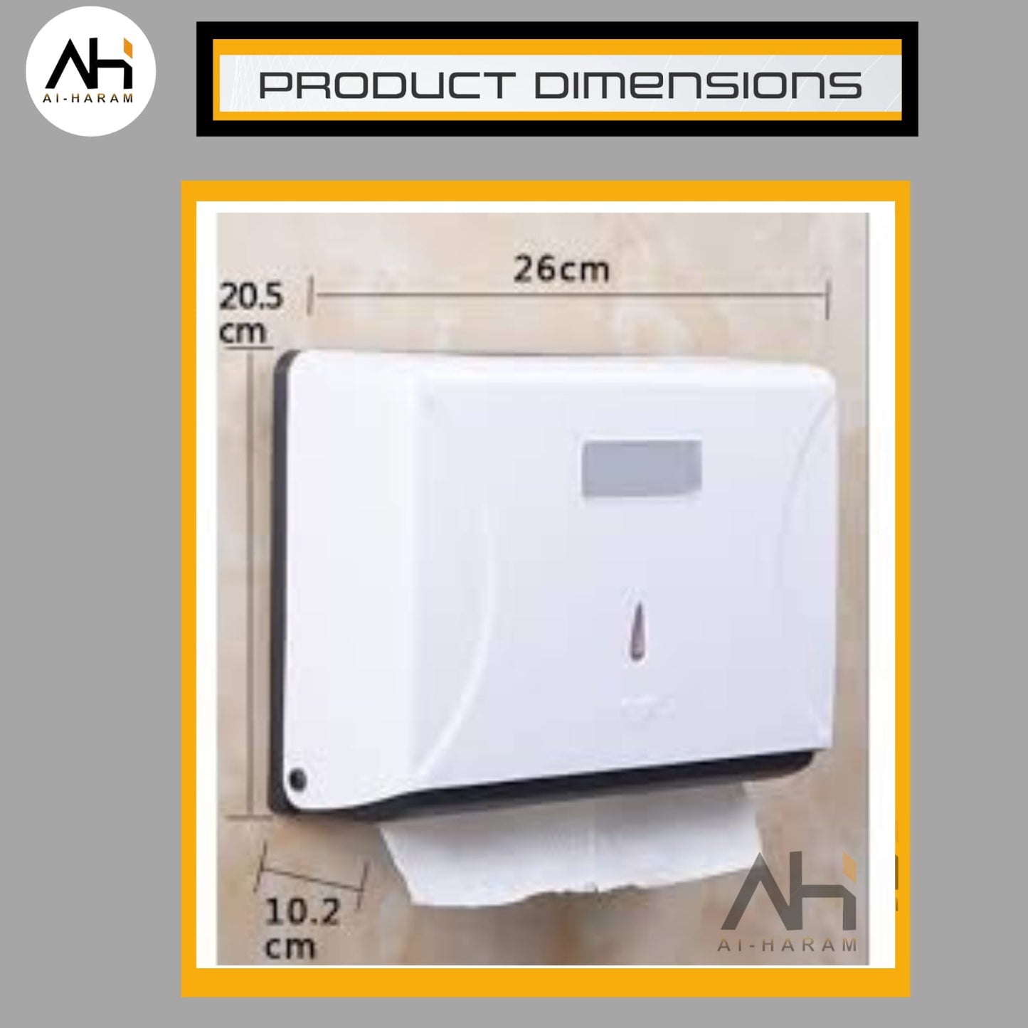 Wall-mounted Tissue Dispenser - Multipurpose - Toilet & Kitchen