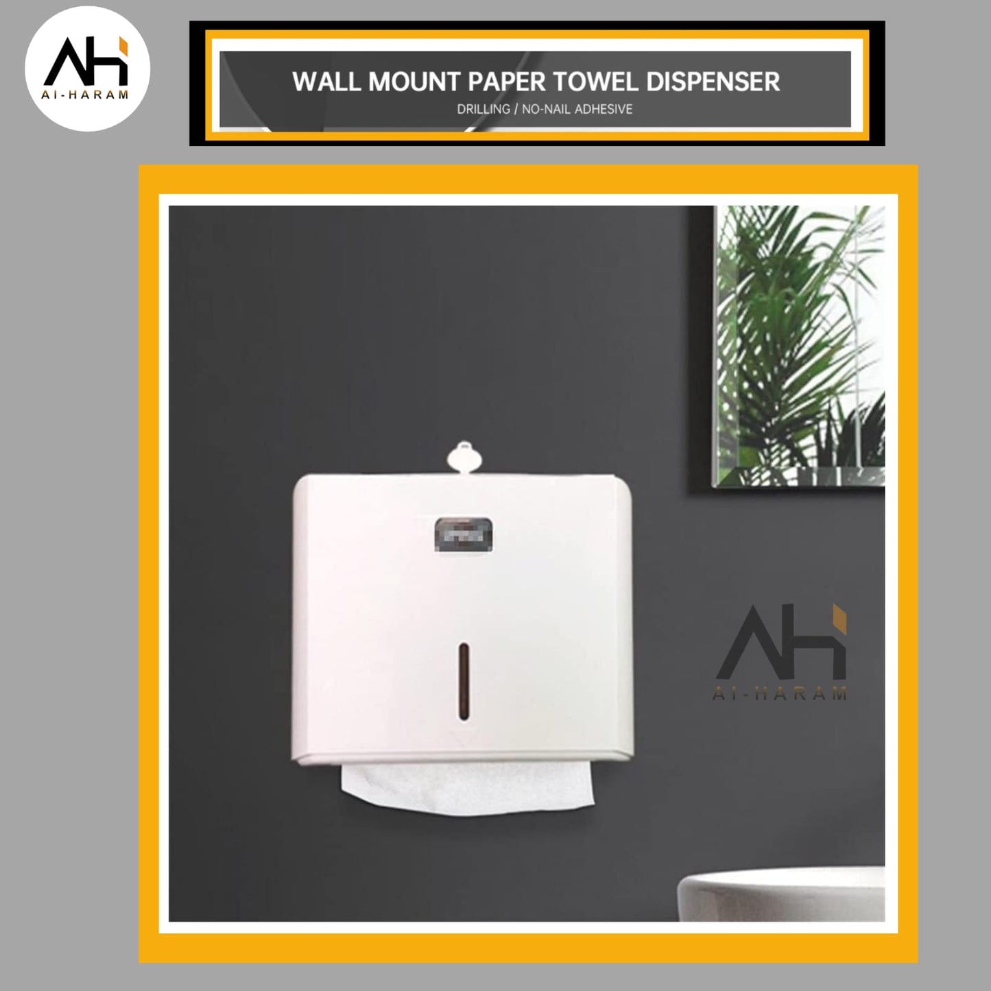 Wall-mounted Tissue Dispenser - Multipurpose - Toilet & Kitchen