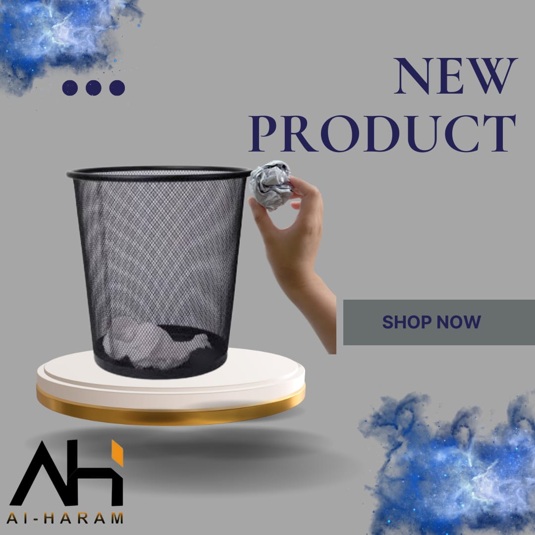 Round Style Metal Wire Mesh Bin - Paper Bin